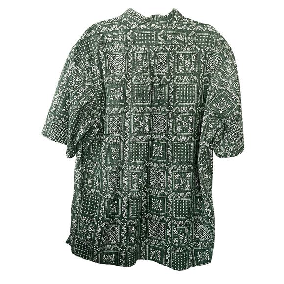 Vintage Reyn Spooner Popover Shirt Men's XXL Lot Of 2 Reverse Print Hawaii Green - Picture 7 of 15